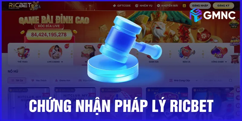Ricbet được cấp phép từ Curacao Gaming