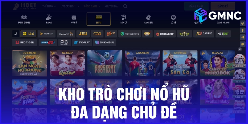 Kho trò chơi nổ hũ đa dạng chủ đề