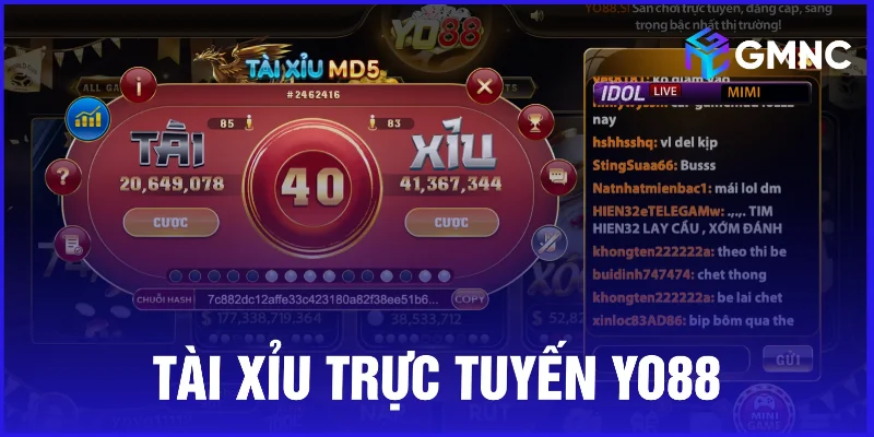 Tài xỉu trực tuyến là sảnh thu hút đông người chơi nhất tại Yo88