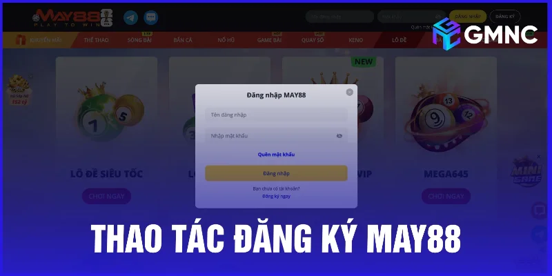 Thao tác đăng ký nhanh