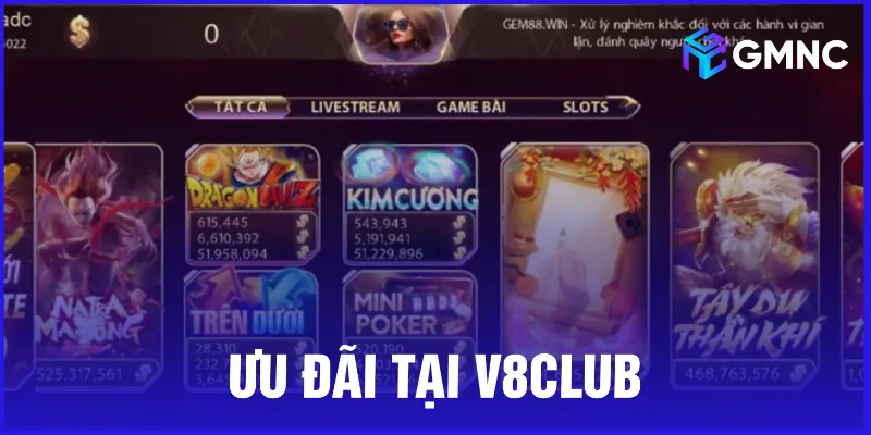 Ưu đãi tại V8club