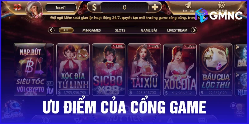 Nhận xét về ưu điểm của cổng game