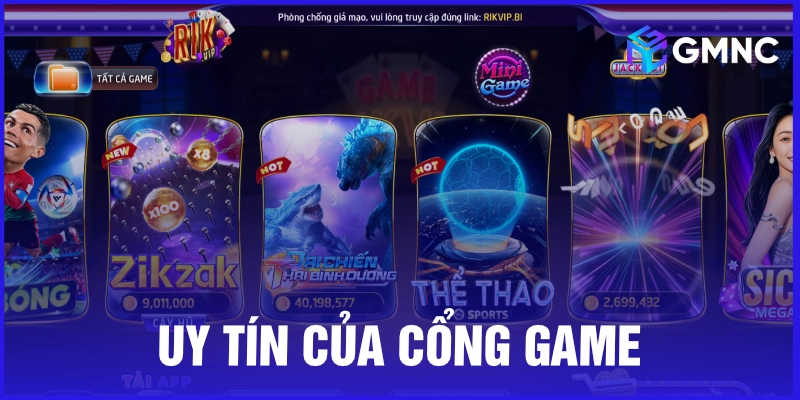 Uy tín của cổng game Rik Vip