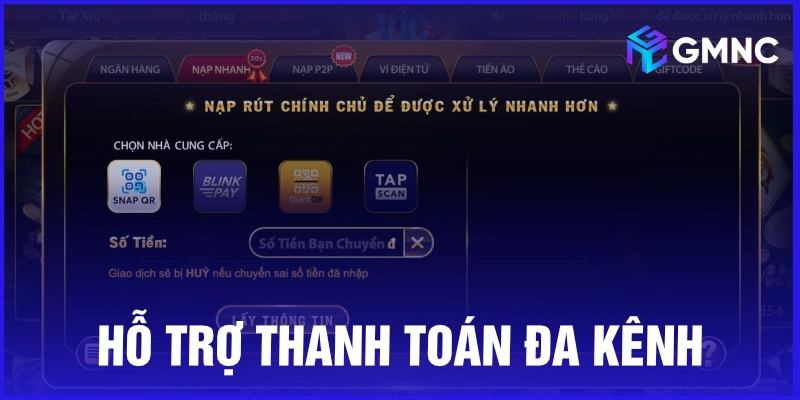 Vic Club hỗ trợ thanh toán đa kênh